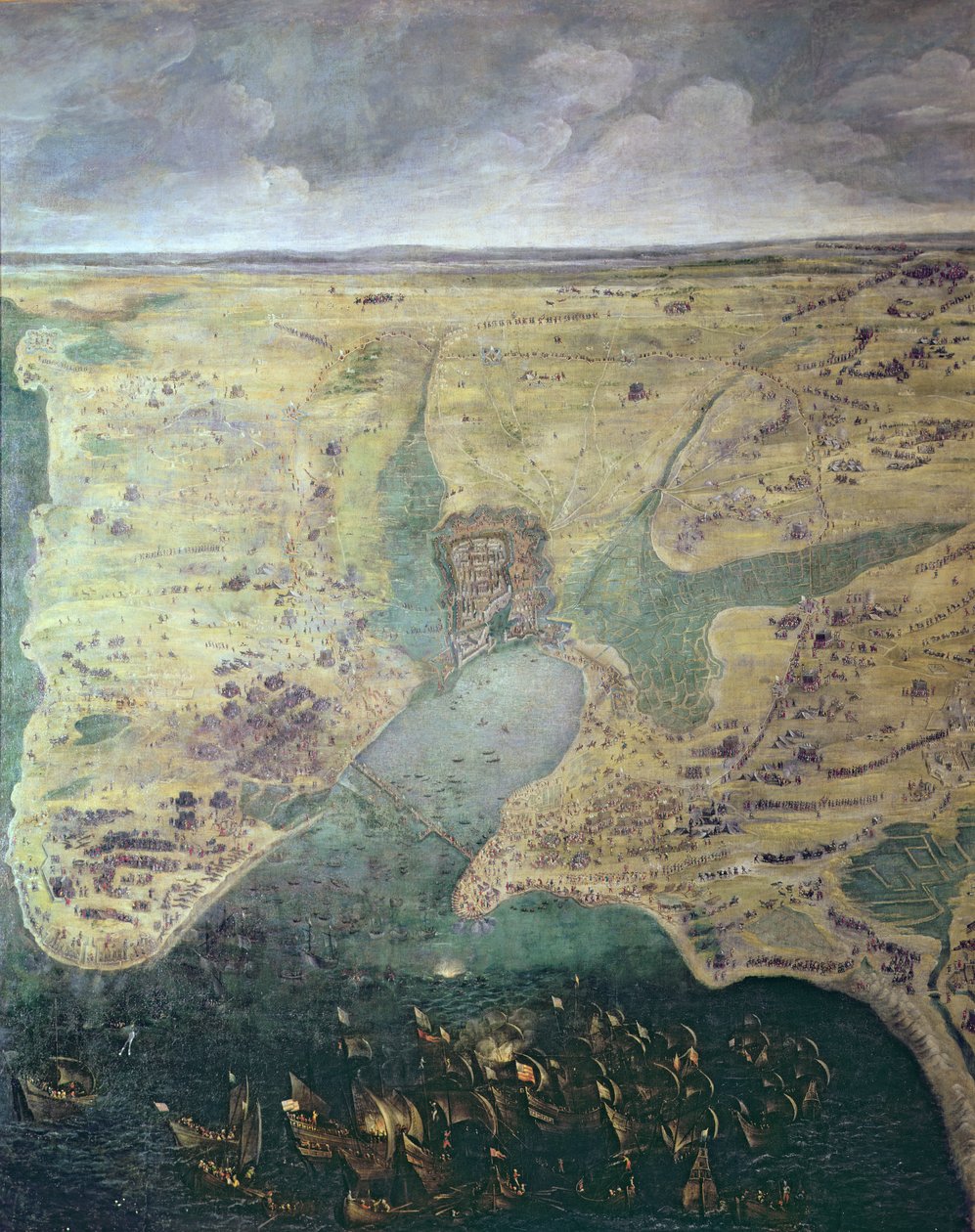 La Rochelle Kuşatması, 10 Ağustos 1627-28 Ekim 1628 by French School