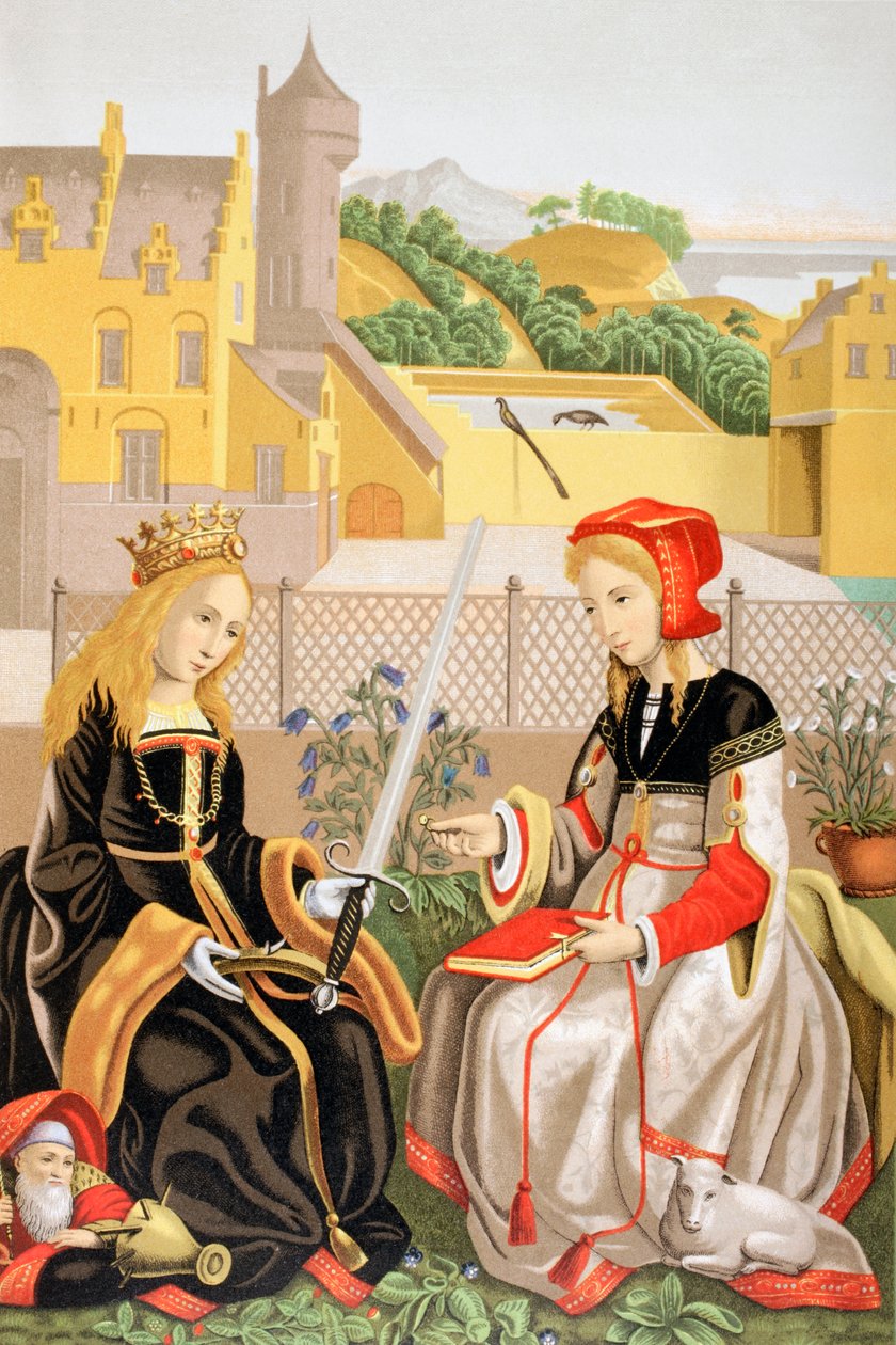 İskenderiyeli Aziz Catherine ve Romalı Aziz Agnes, Marguerite van Eyck