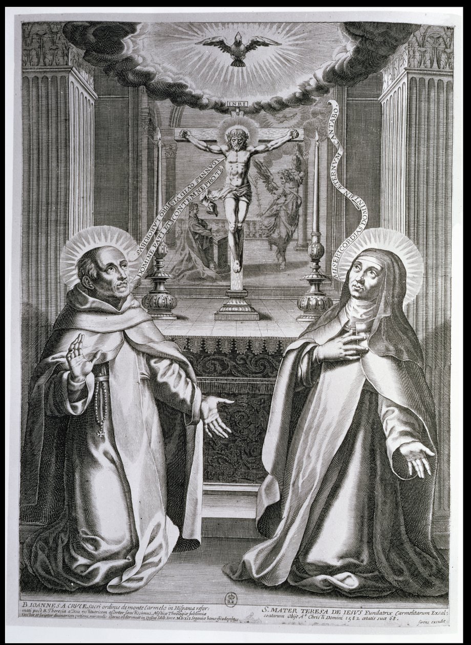Haçlı Aziz John ve Avilalı Aziz Teresa by French School