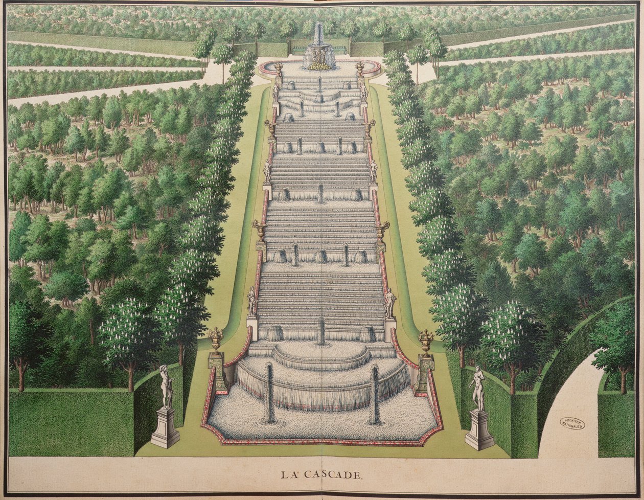 T.1 n.27 Plan of the Fountain at Marly, 1714  by French School