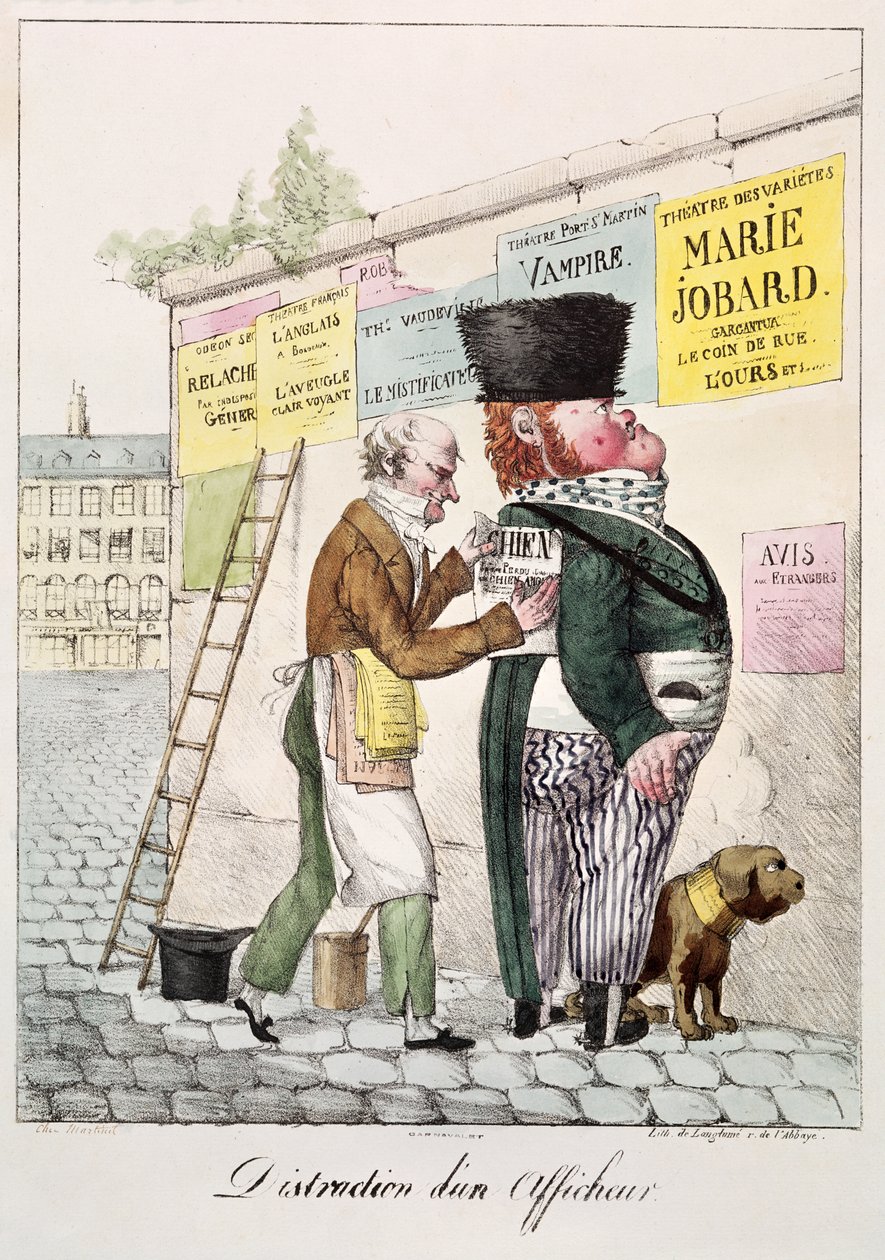 Bir Bill Etiketinin Eğlencesi, 1820 by French School