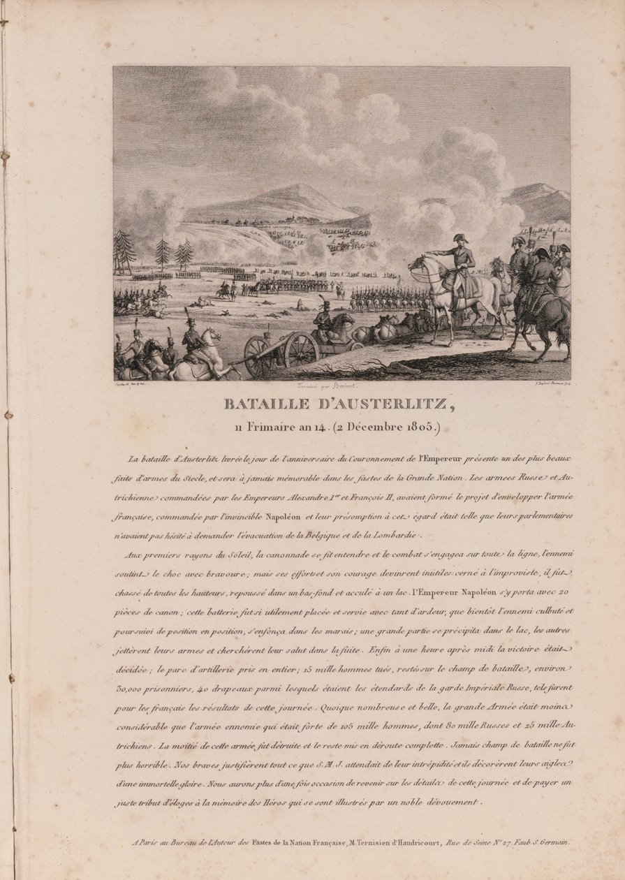 Austerlitz Savaşı, 2 Aralık 1805 by French School