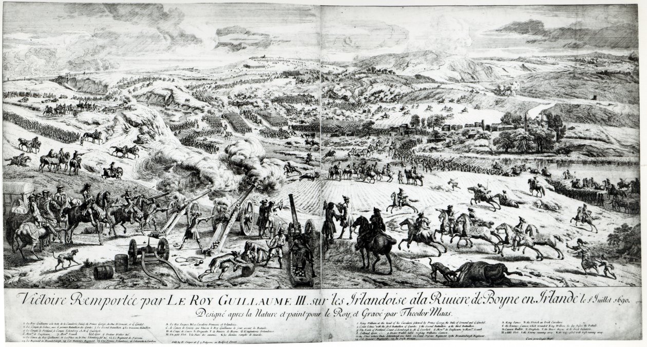 Boyne Savaşı, c.1690 by French School