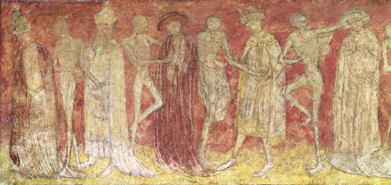 Korodan Ölümün Dansı (taşta tempera) by French School