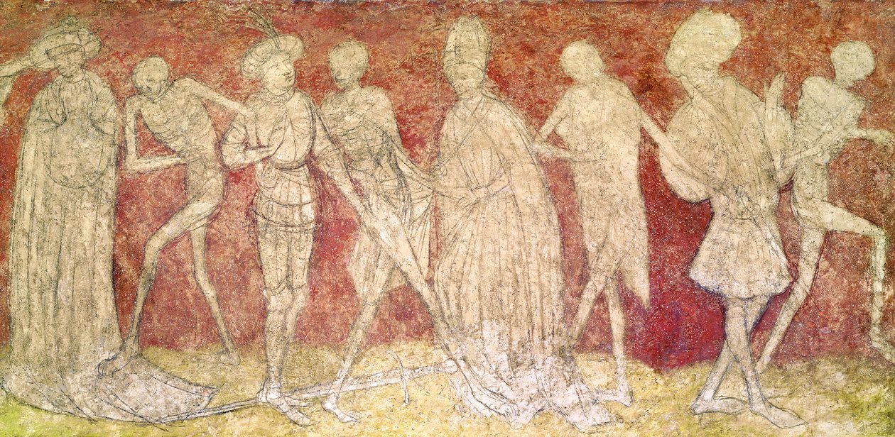 Korodan Ölümün Dansı (taşta tempera) by French School