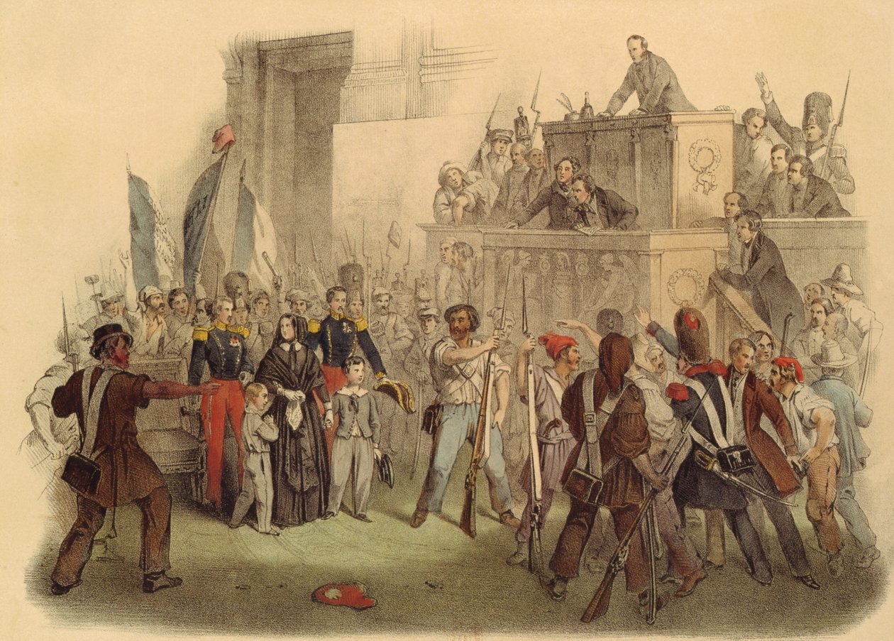 Temsilciler Meclisindeki Kitleler, 24 Şubat 1848 by French School