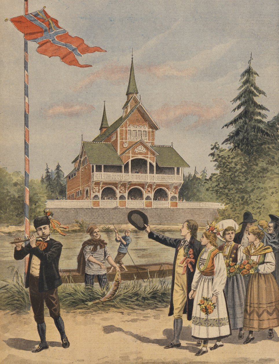 1900 Evrensel Sergisindeki Norveç Pavyonu, Paris, Le Petit Journal
