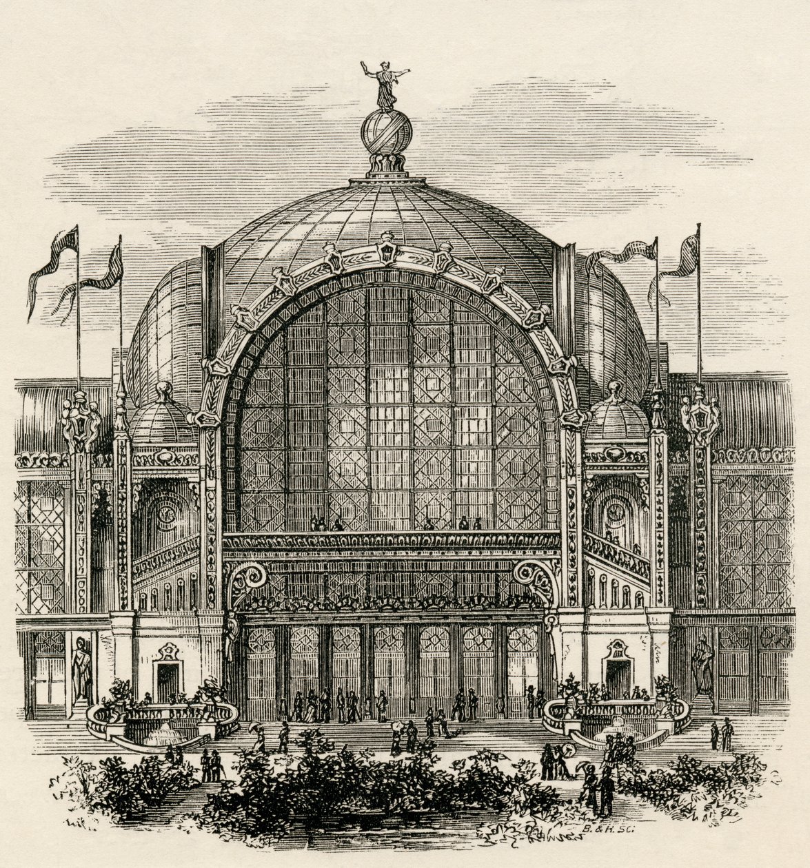 Paris Fuarı veya 1878 Paris Dünya Fuarı, Paris, Champ de Mars