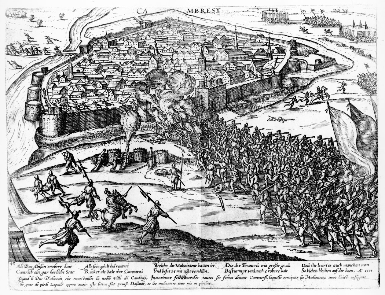 Cambrai Kuşatması, Eylül 1581 by French School