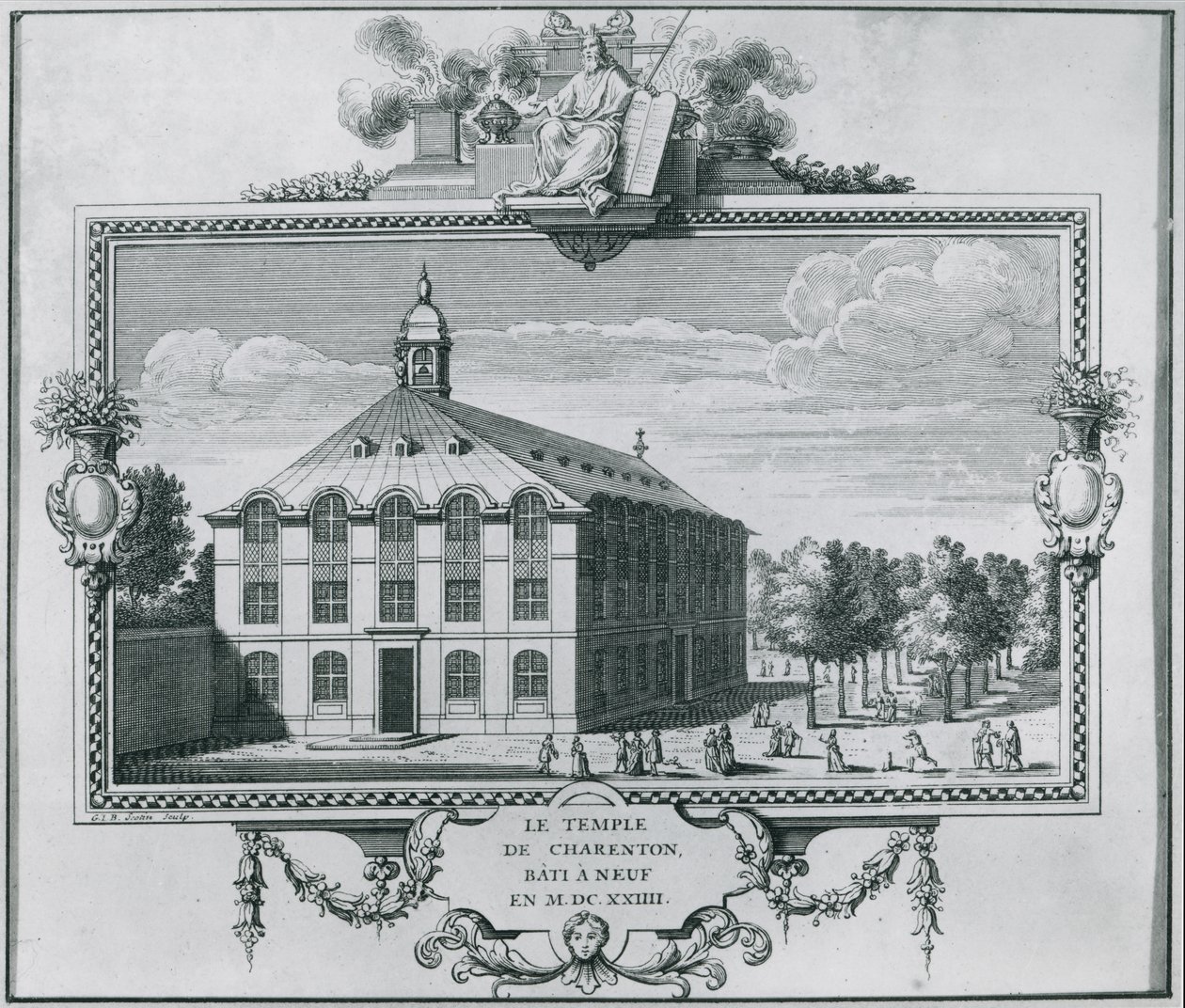 Gerard Jean Baptiste Scotin (1671-1716) tarafından oyulmuş, 1624