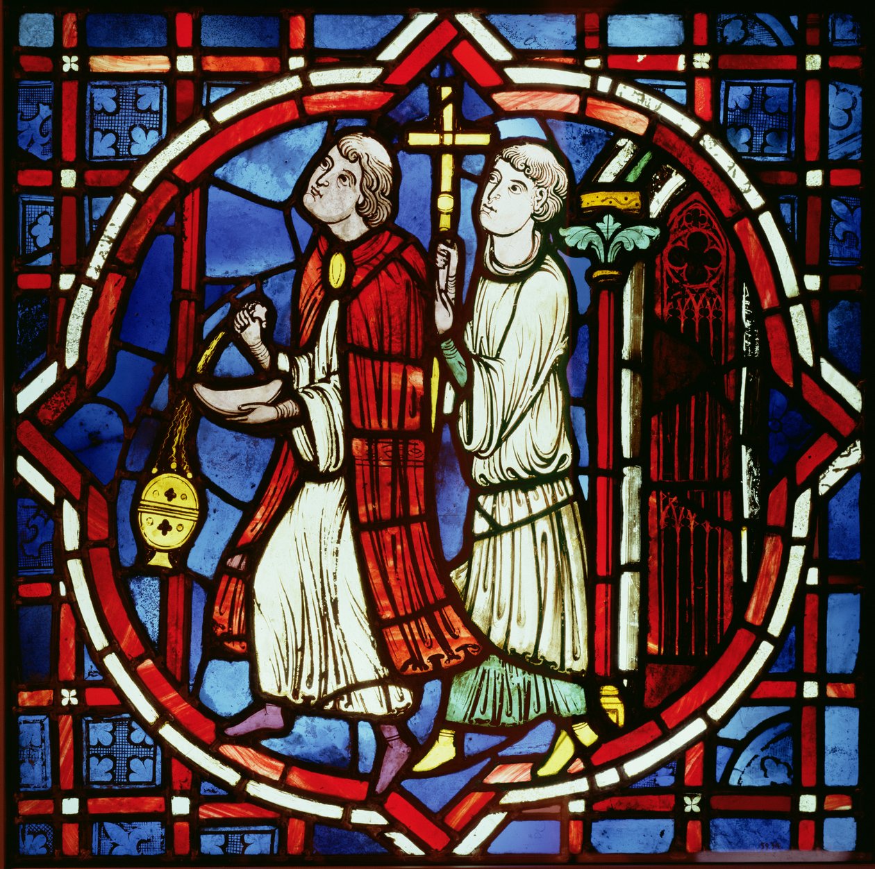 İki Dini Figür, 1205-15 by French School