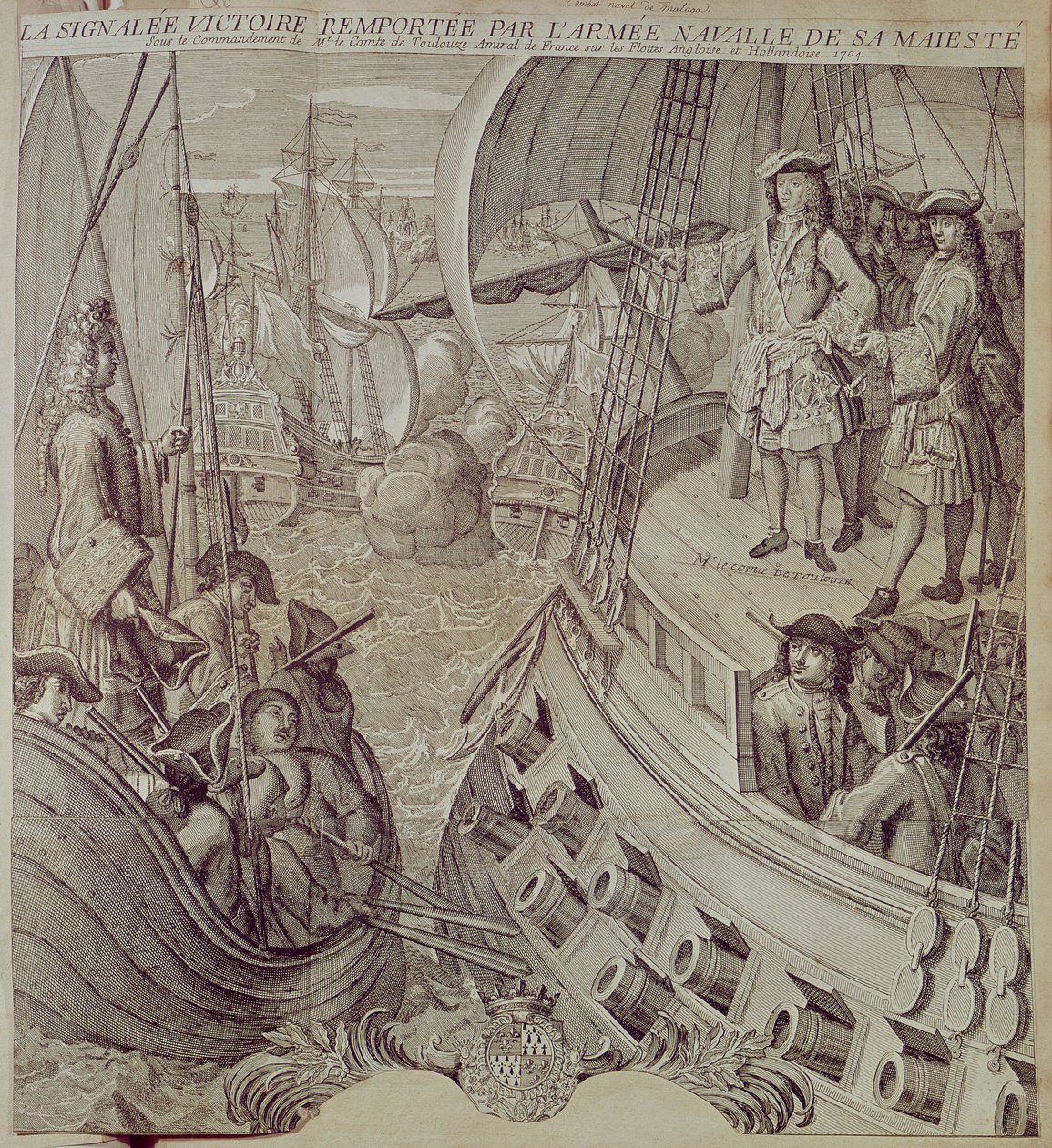 Louis donanmasının (1638-1715) İngiliz ve Hollanda donanmasına karşı 1704