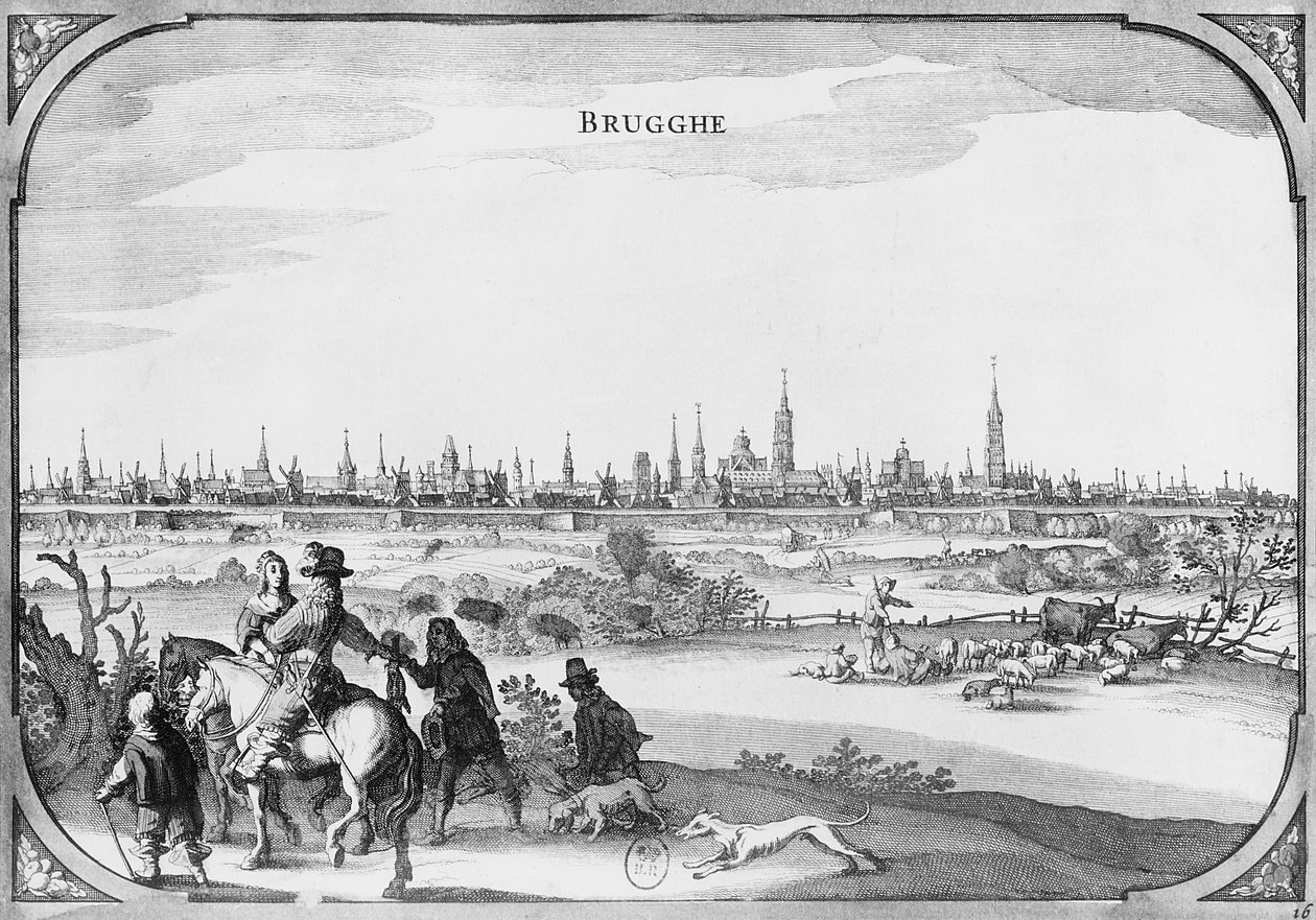 Brugge manzarası by French School