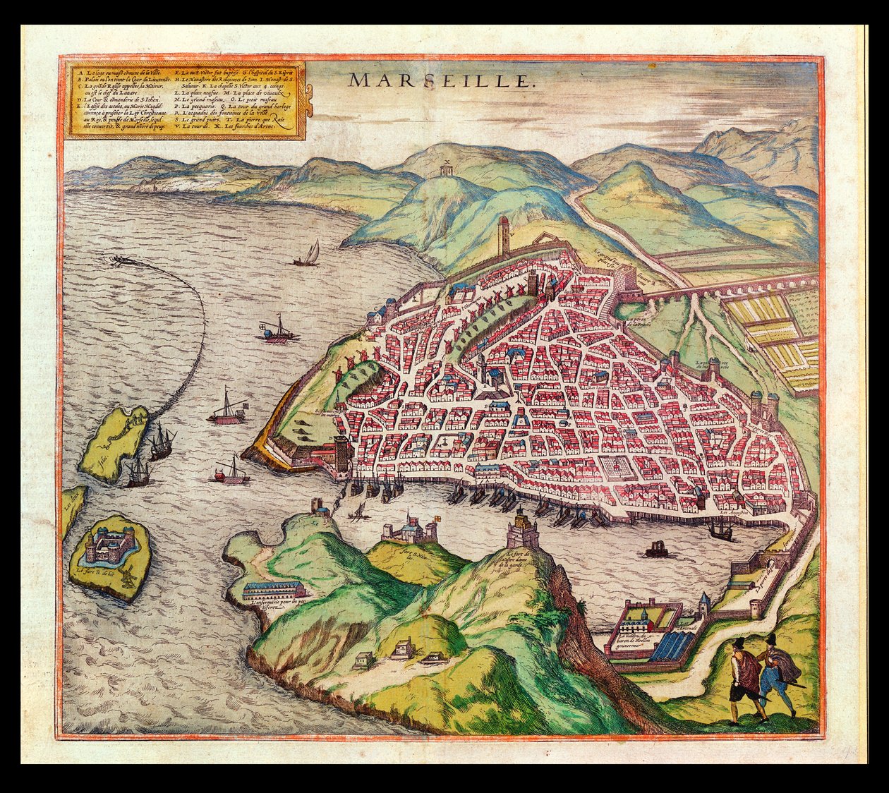 Marsilya manzarası, 1574 by French School