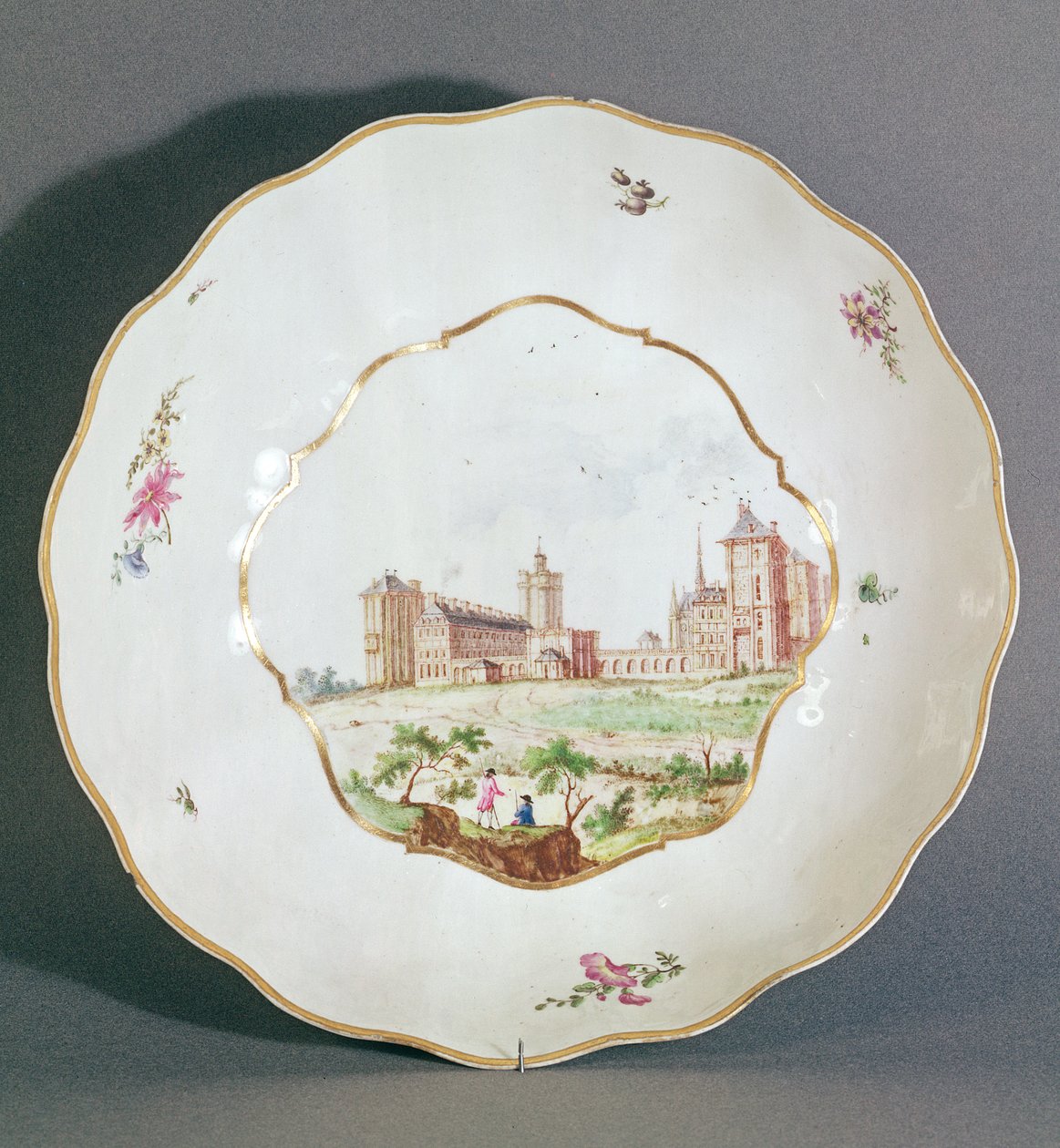 Vincennes tabağı, c.1745 (porselen) by French School