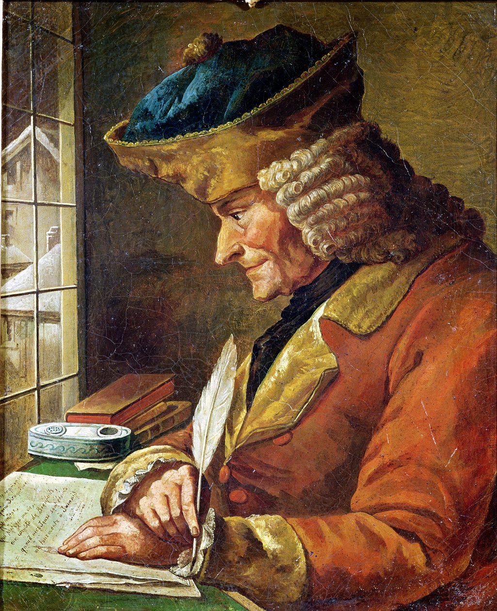 Voltaire (1694-1778) Çalışmasında by French School