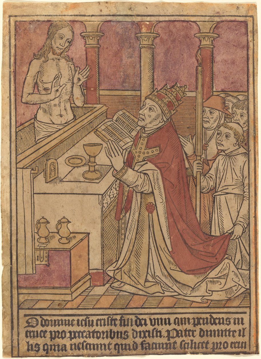 Aziz Gregory Kütlesi [rekto] by French 15th Century