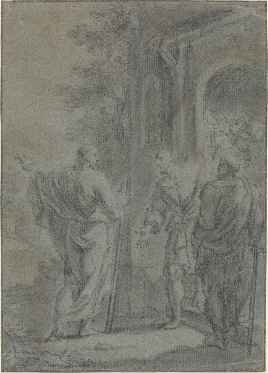 Rakamlar (Mesih Havarilerden Birini mi Çağırıyor?) by French 17th Century