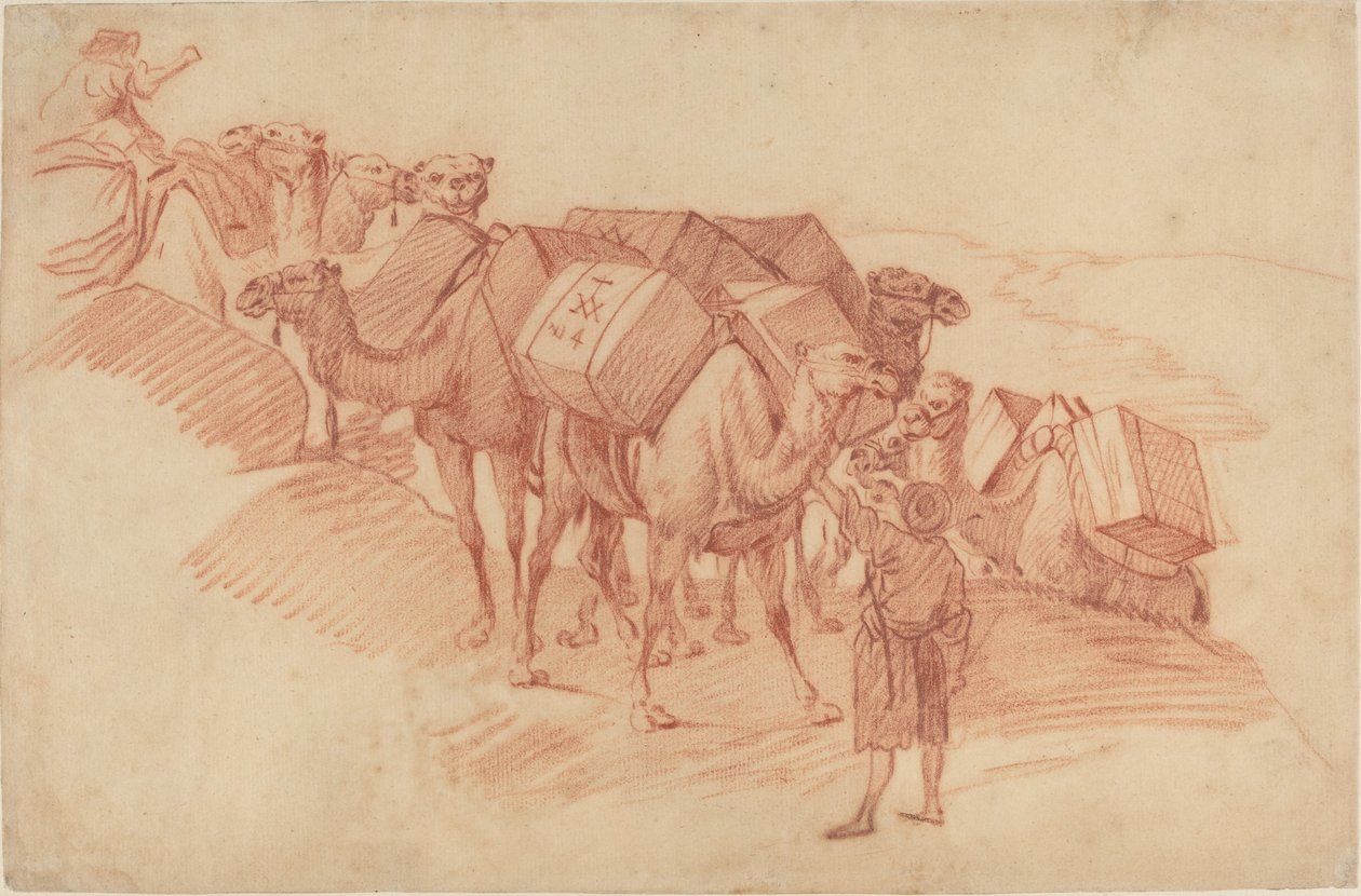 deve kervanı by French 18th Century