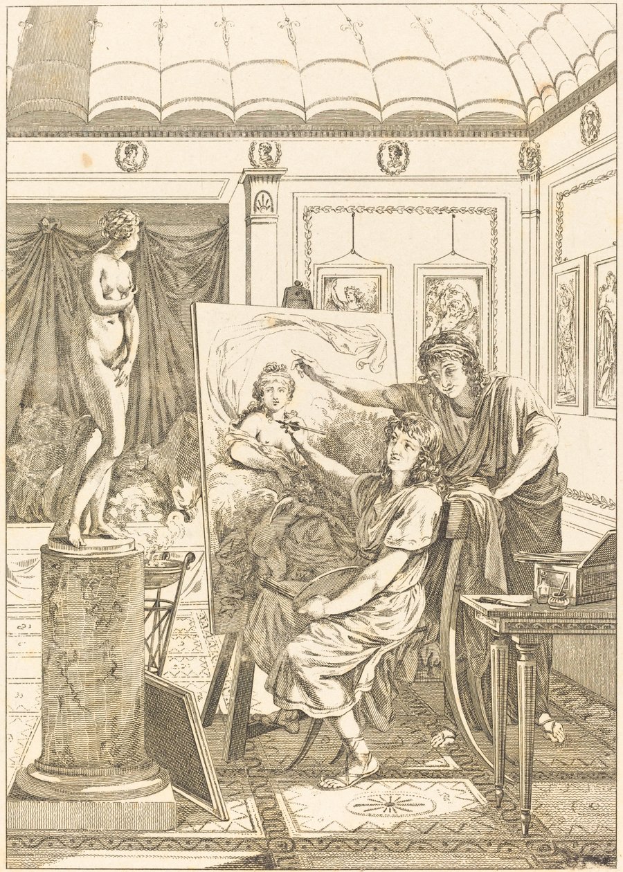 Anacreon Mimic: İris Portresi by French 18th Century