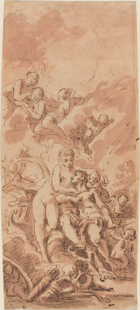 Vulkan Demirhanesinde Venüs by French 18th Century