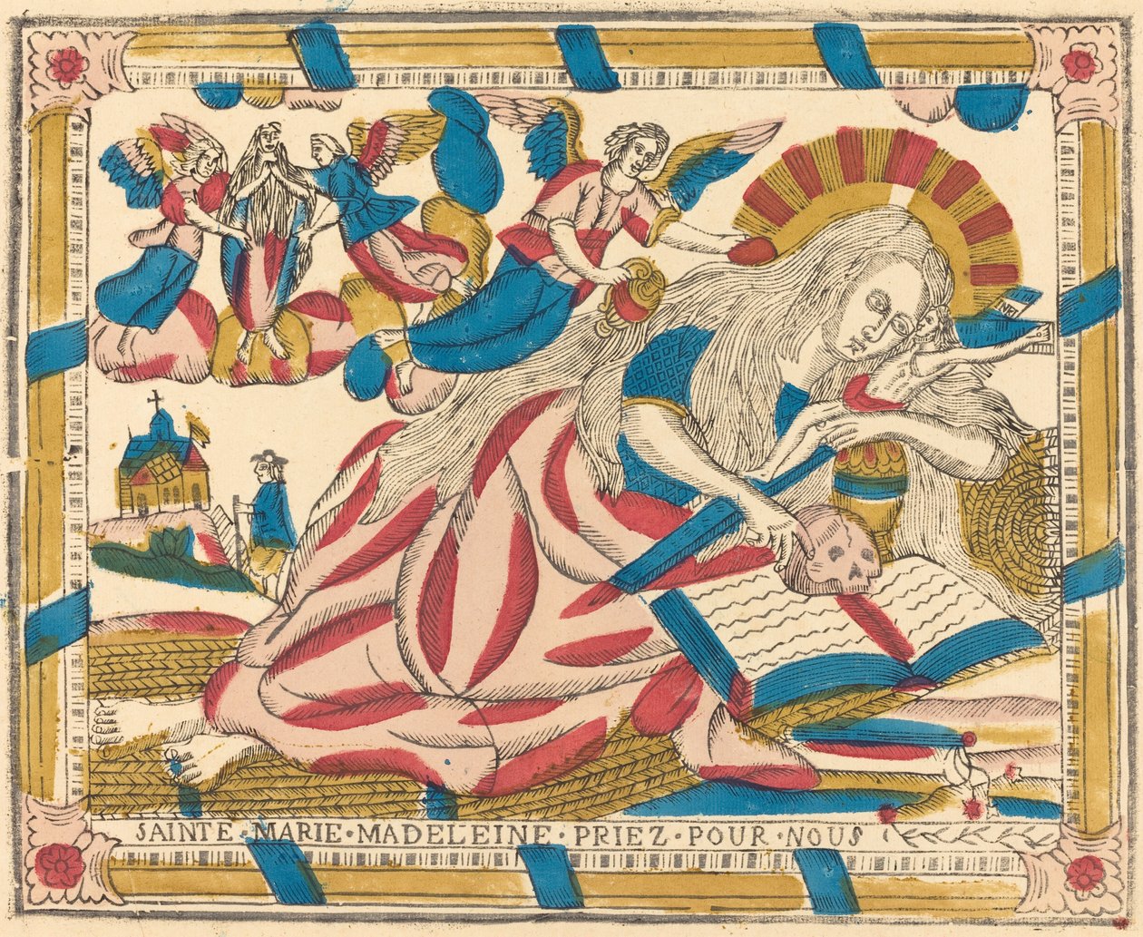 Aziz Mary Magdalene Bizim İçin Dua Edin by French 19th Century