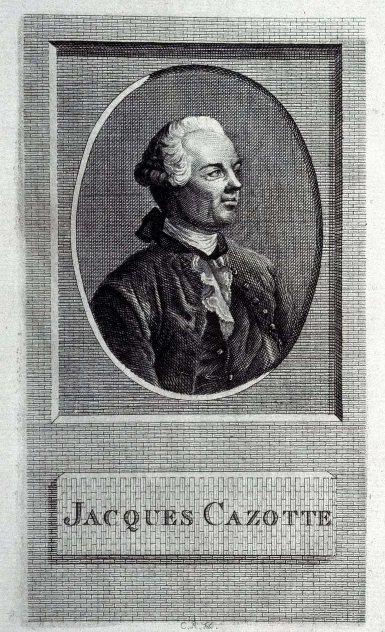 Yazarın portresi Jacques Cazotte 1720-1792 by French Master