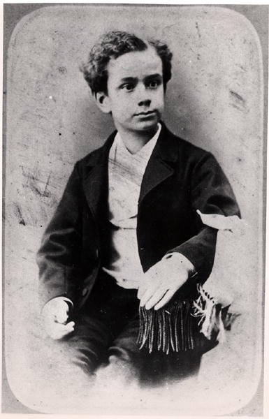 Fernand Pelloutier (1867-1901) çocukken (s/b fotoğraf) by French Photographer