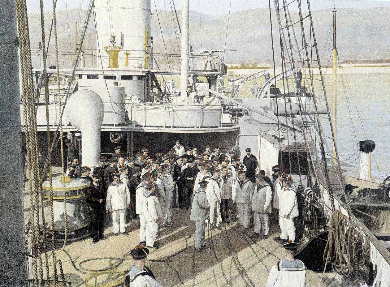 Fransız Donanması, 19. yüzyılın sonları: Ücret, mektupların dağılımı - İncil. des Arts deco. by French Photographer