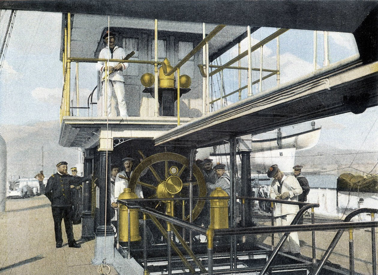 Fransız Donanması, 19. yüzyılın sonlarında: gezinti çubuğu alıştırması - İncil. des Arts Deco. by French Photographer