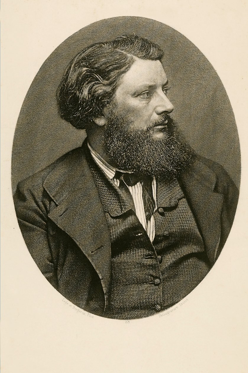 Gustave Courbet (s/b fotoğraf) by French Photographer