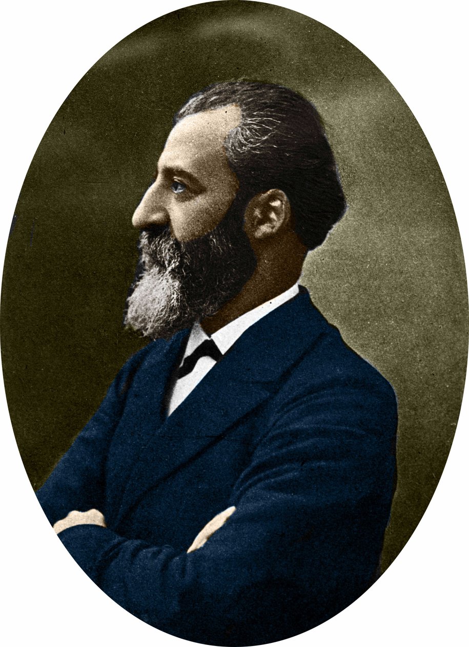 HENRI MOISSAN Fransız kimyager ve eczacı 1852 - 1907. by French Photographer