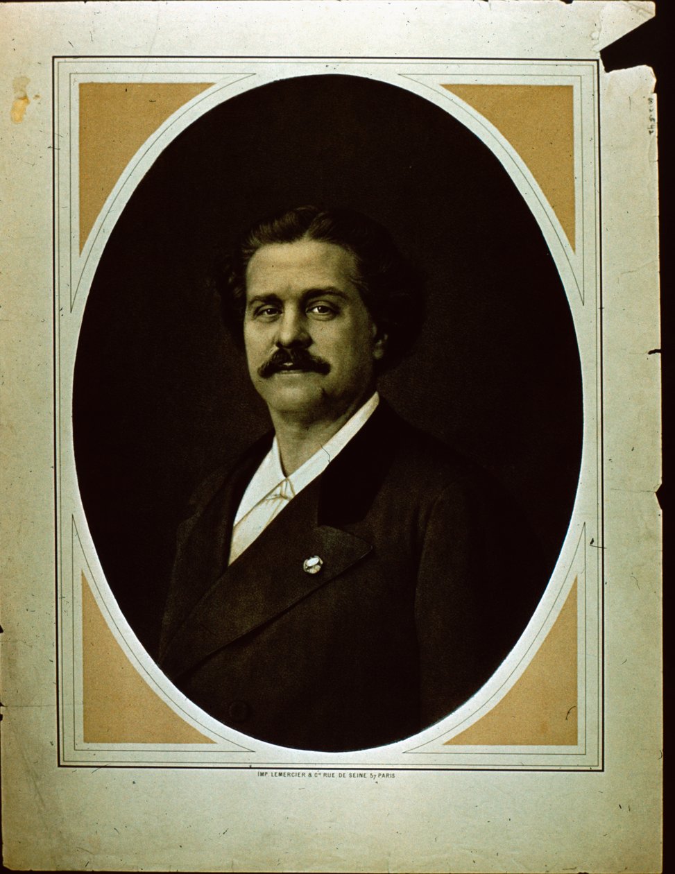 İth. Bir adamın Lemercier & Co. portresi (sepya fotoğrafı) by French Photographer