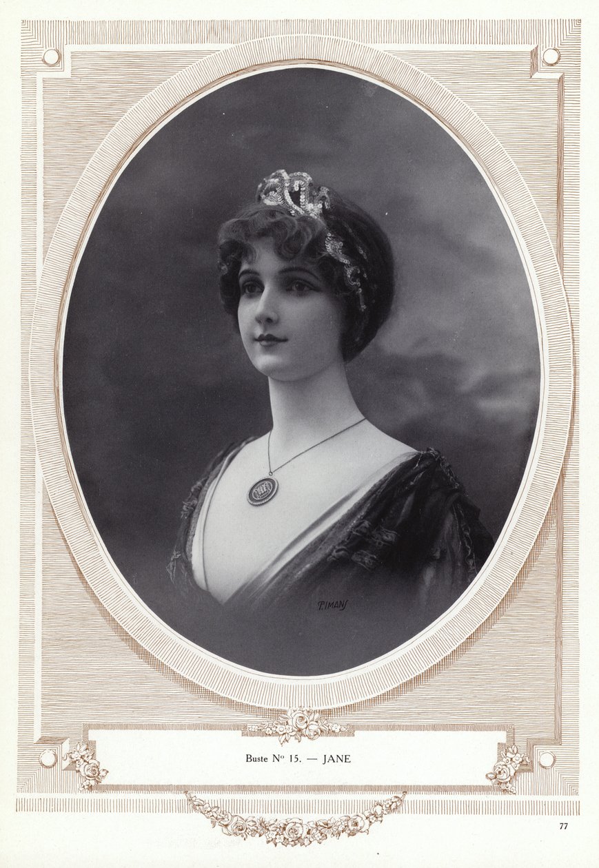 Pierre Imans tarafından yaratılan manken (b/w fotoğraf) by French Photographer