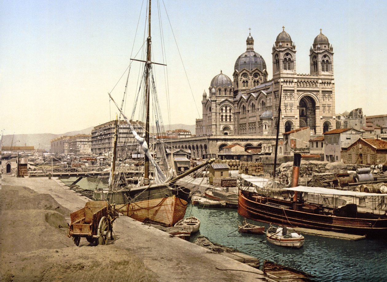 Marsilya Katedrali, 1890-1900 by French Photographer