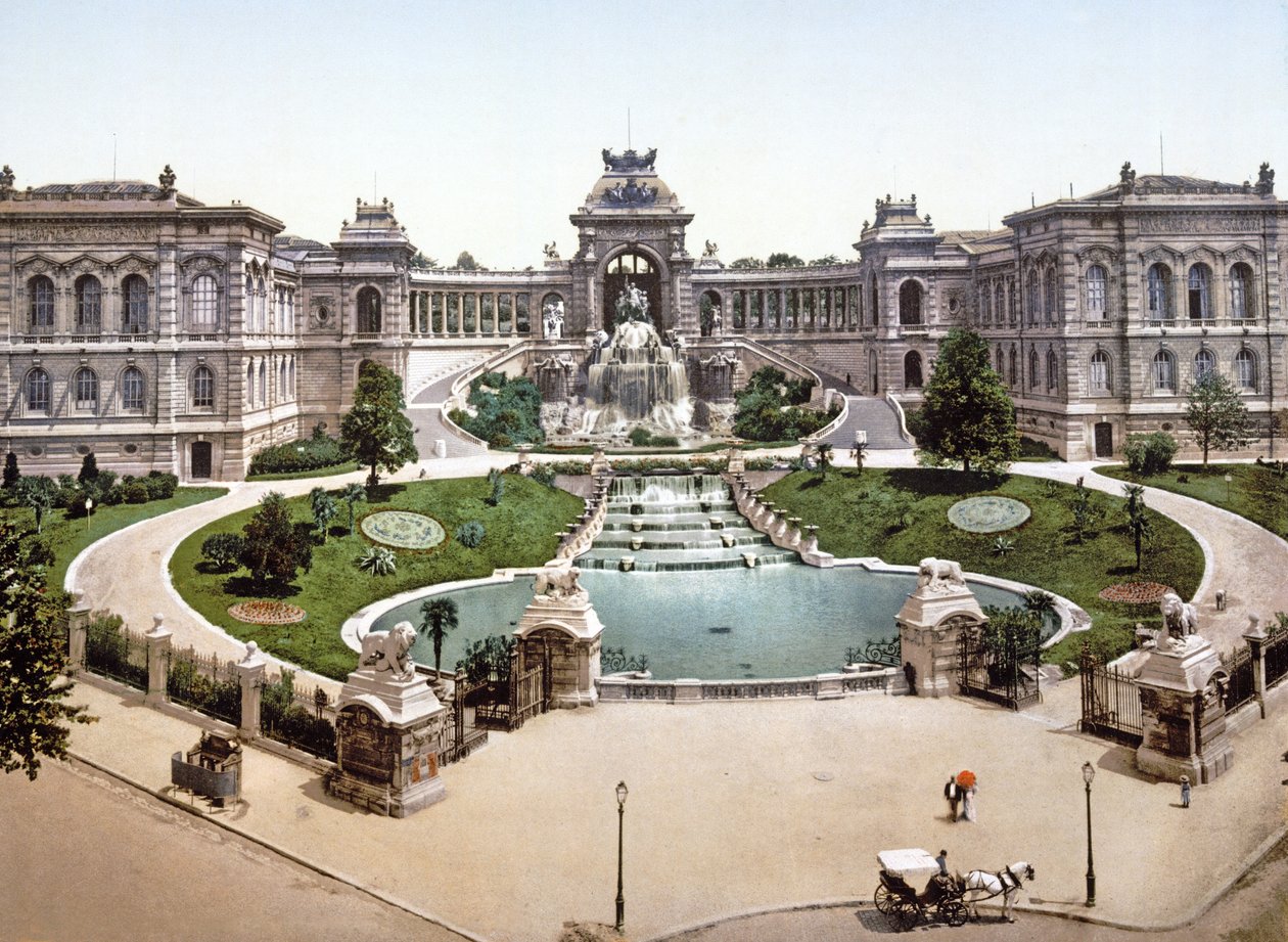 Palais Longchamps, Marsilya, 1890-1900 by French Photographer