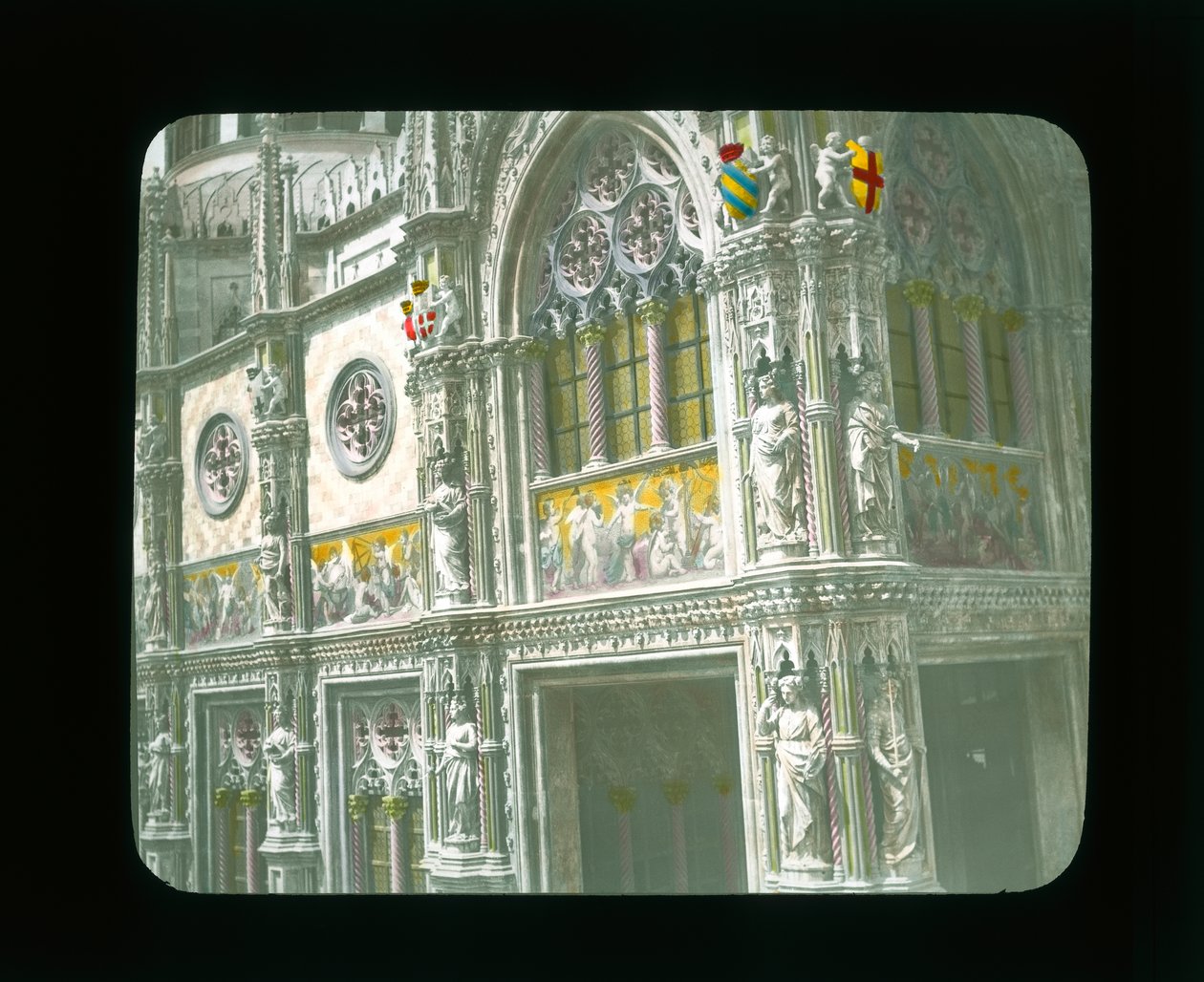 Paris Sergisi: İtalyan Pavyonu, Paris, Fransa, 1900 (fener kaydırağı) by French Photographer