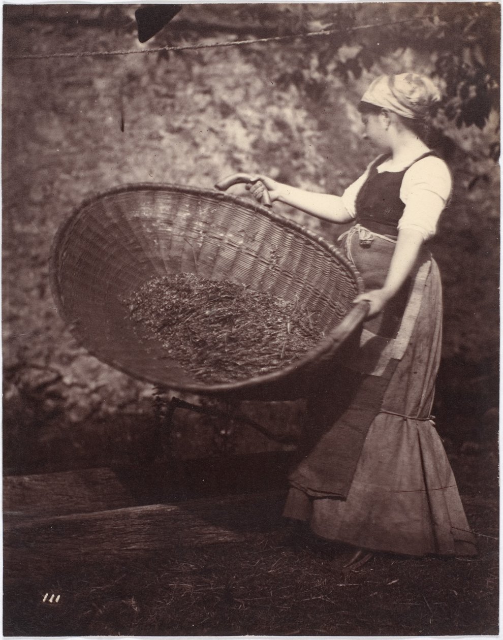 Kazanan Sepetli Köylü Kadın by French Photographer
