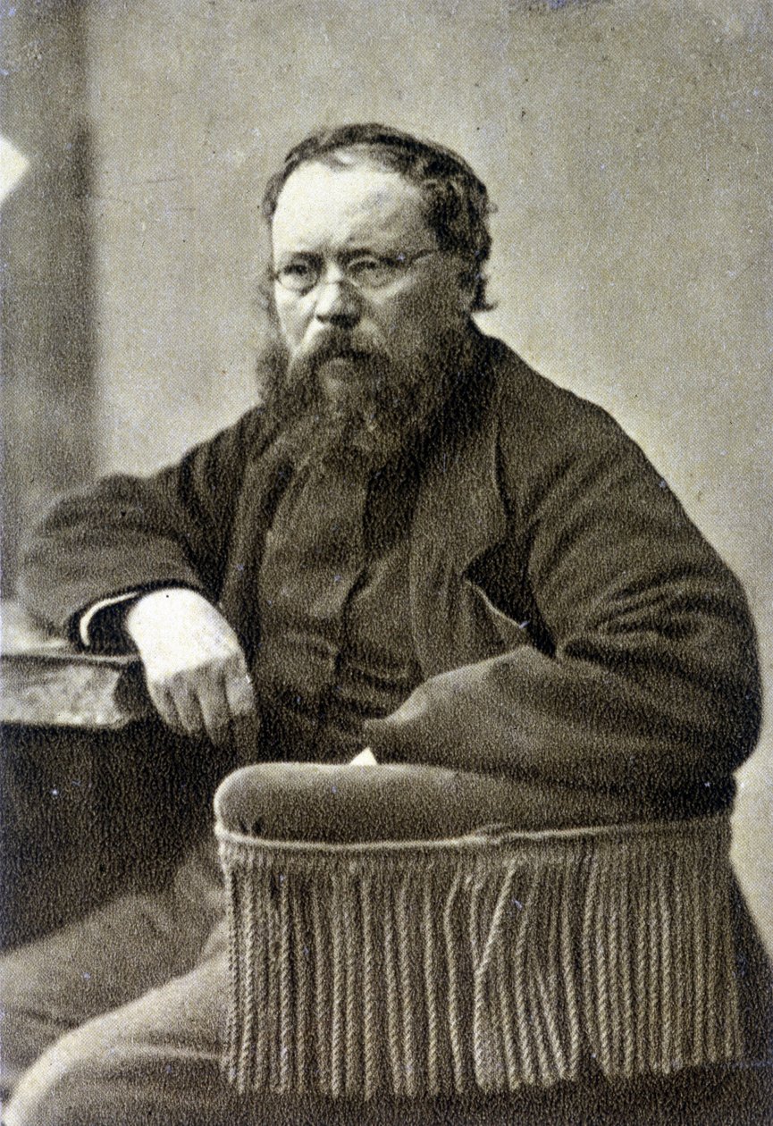 Pierre Joseph Proudhon (1809 - 1865). Fransız sosyalist teorisyen, anarşizmin öncüsü. by French Photographer