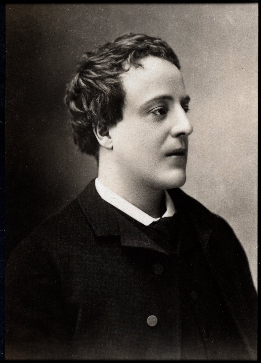 Adolphe Leon Willette (1857-1926), Fransız ressam, illüstratör, karikatürist ve litografi sanatçısının portresi. by French Photographer