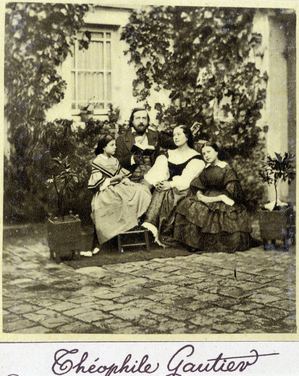 Ailede Theophile Gautier (1811 - 1872) portresi. by French Photographer