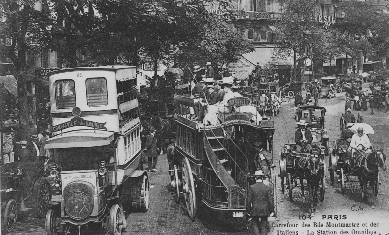 Boulevard Montmartre ve Boulevard des Italiens