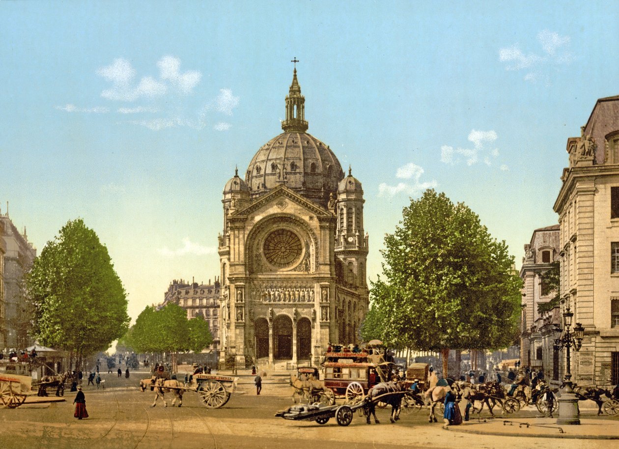 Saint-Augustin, Paris, pub. yaklaşık 1900 by French Photographer