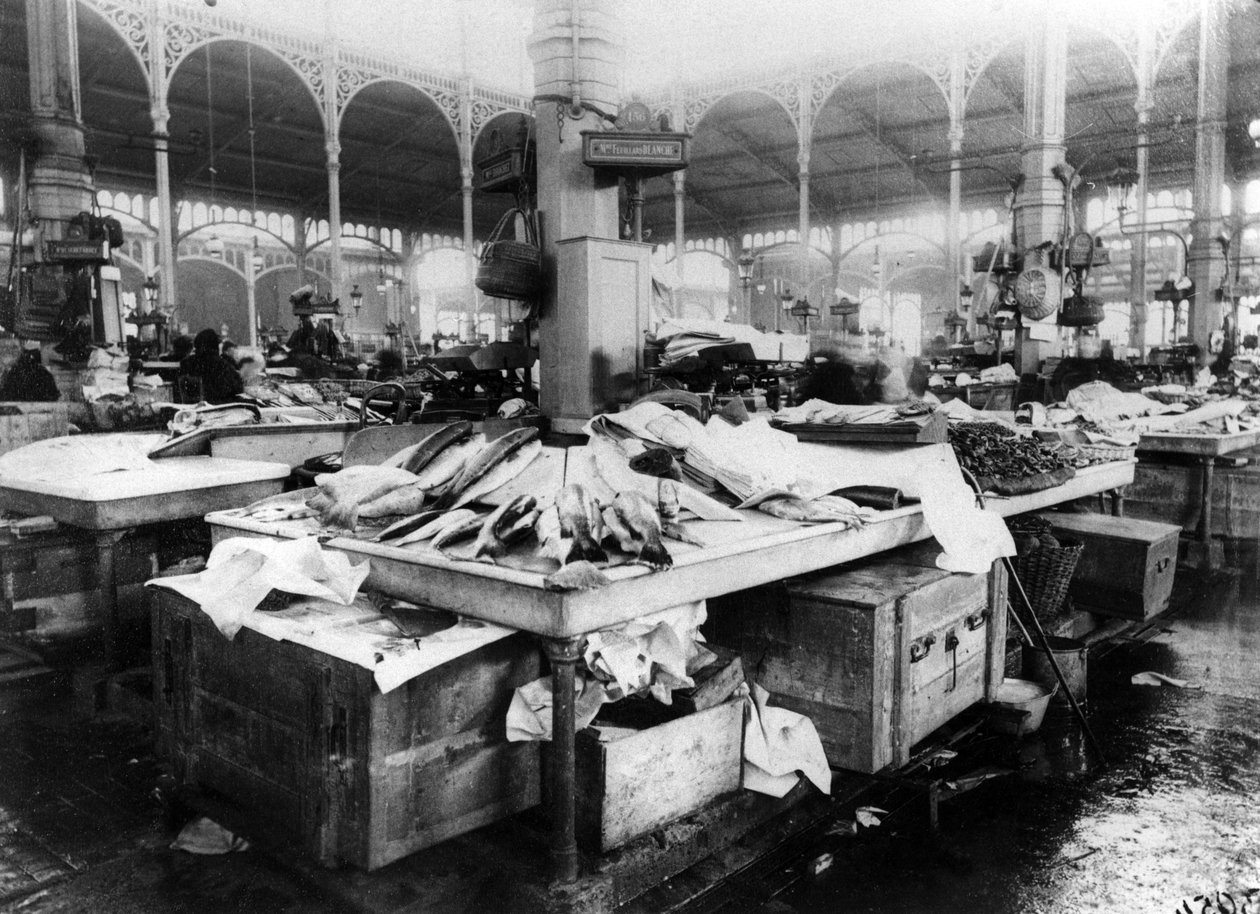 19. yüzyılın sonlarında Les Halles, Paris
