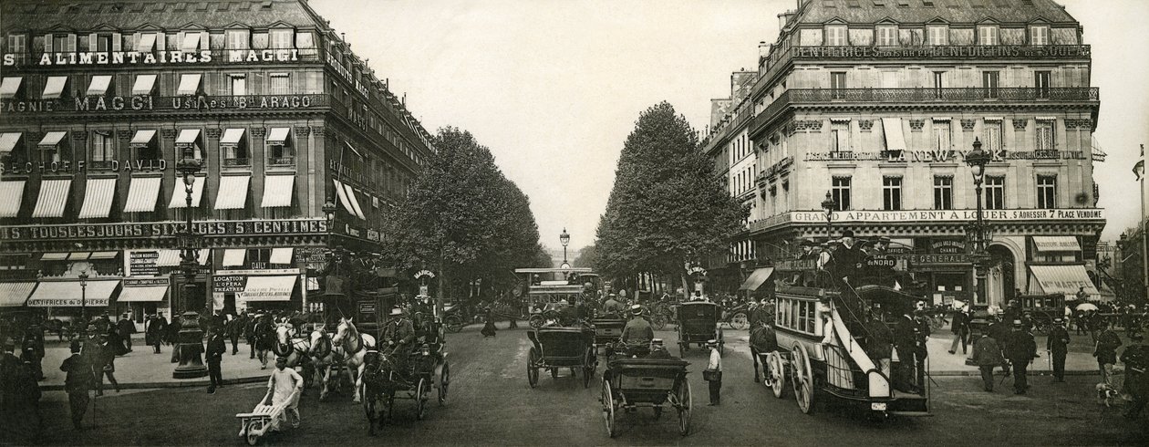 Paris, Fransa, 20. yüzyılın başlarında trafik by French Photographer