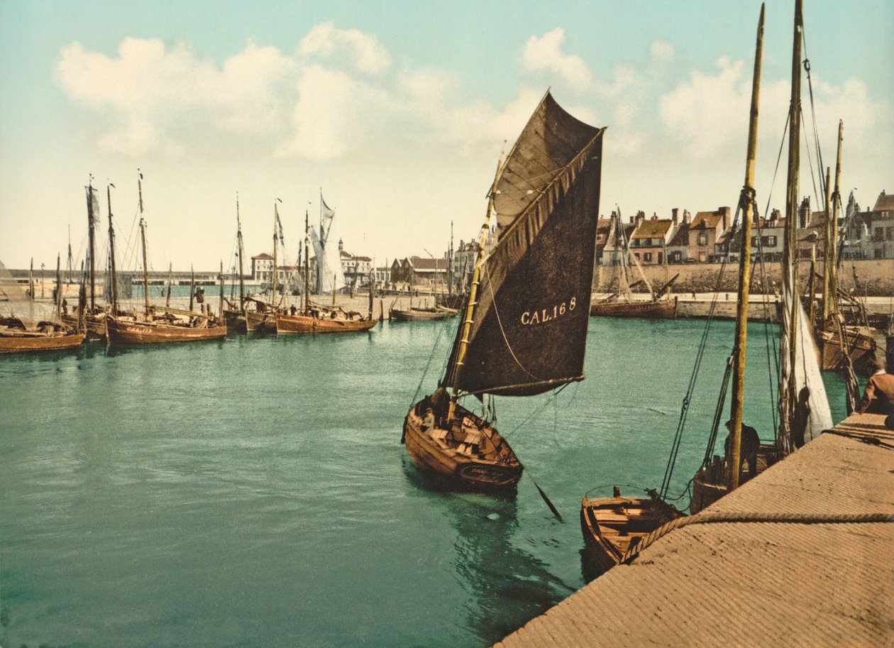 Calais Limanı Görünümü, 1890-1900 by French Photographer
