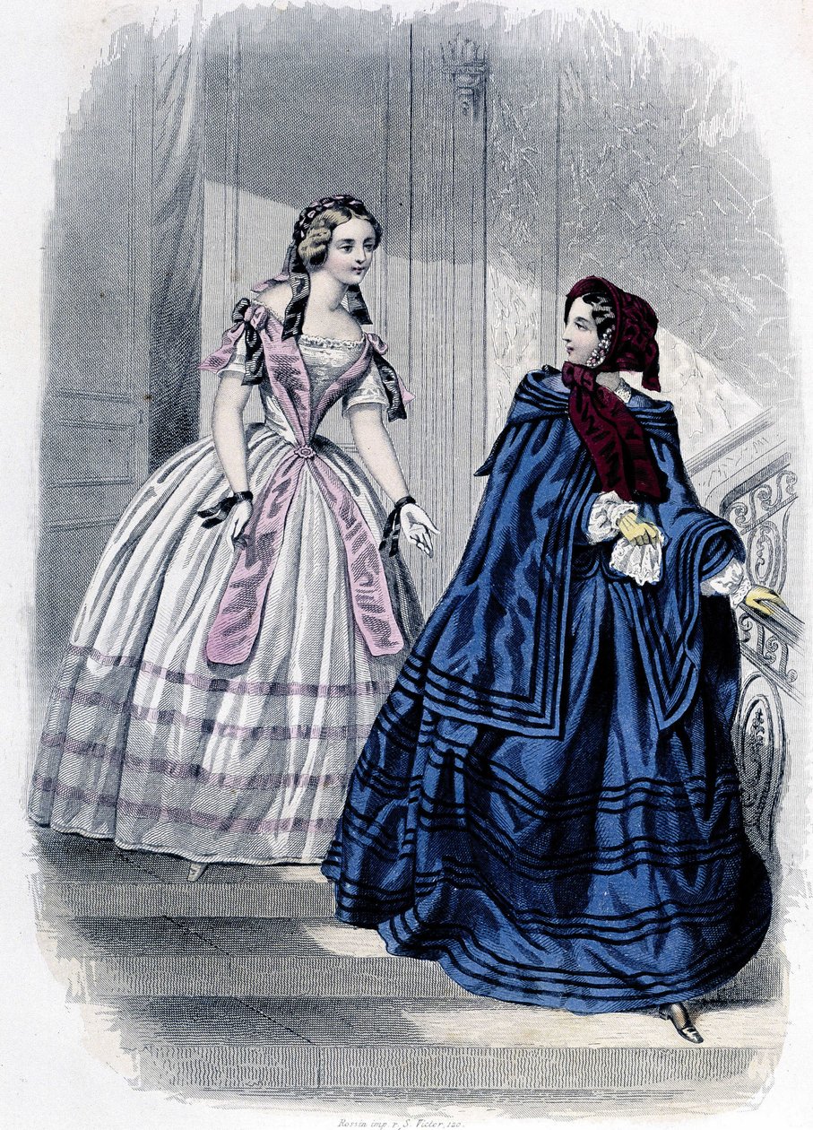 2 moda kadın - “” Journal des Demoiselles” 1852