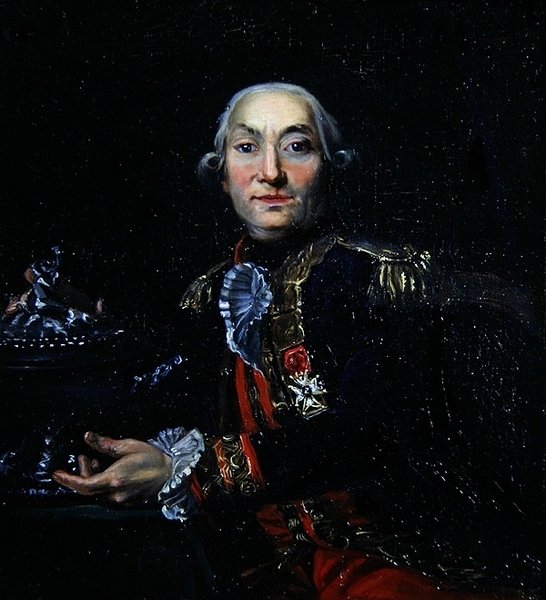 Gümüş kaseli bir Capitaine de Vaisseau (panelde yağ) by French School