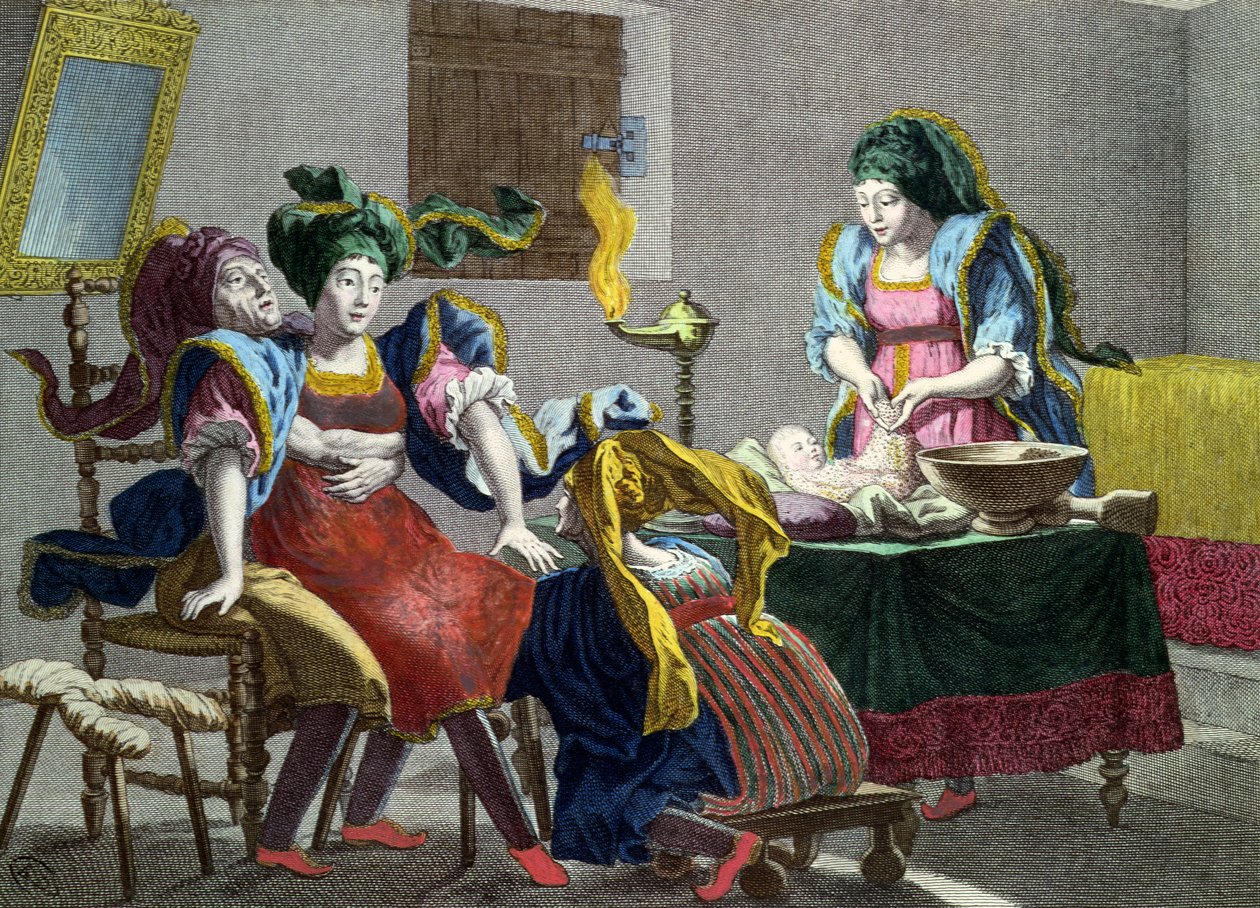 Takımadalardan doğum yapan bir Yunan Kadını, 18. yüzyılın 2. yarısı by French School
