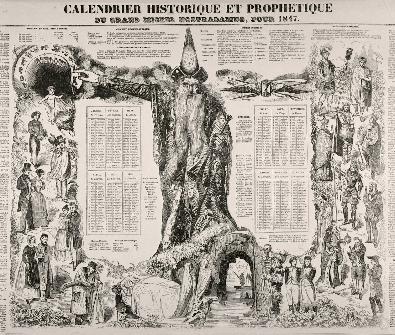 Michel Nostradame (Nostradamus) (1503-66) 1847